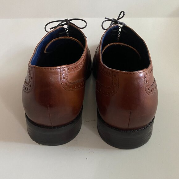 Cole Haan Wayne Cap Brown Leather Oxford Men\'s Dress Shoes Size 12M C30689 Lined main image 14
